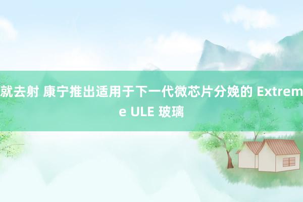 就去射 康宁推出适用于下一代微芯片分娩的 Extreme ULE 玻璃