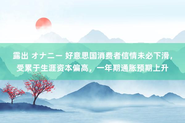 露出 オナニー 好意思国消费者信情未必下滑，受累于生涯资本偏高，一年期通胀预期上升