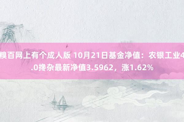 糗百网上有个成人版 10月21日基金净值：农银工业4.0搀杂最新净值3.5962，涨1.62%