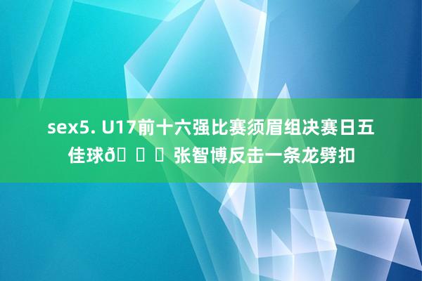 sex5. U17前十六强比赛须眉组决赛日五佳球🏀张智博反击一条龙劈扣