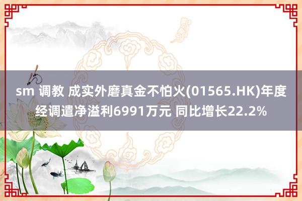 sm 调教 成实外磨真金不怕火(01565.HK)年度经调遣净溢利6991万元 同比增长22.2%