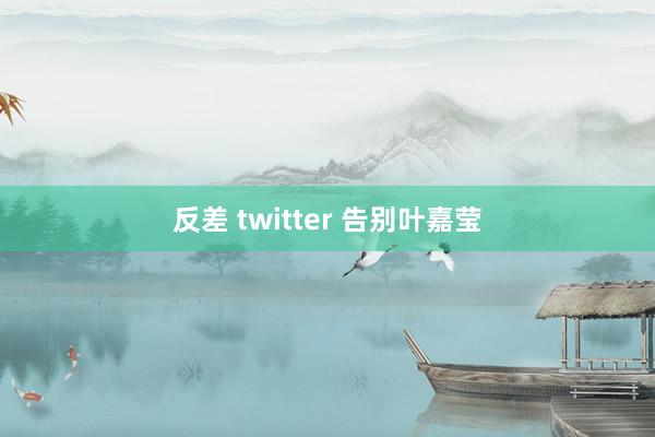 反差 twitter 告别叶嘉莹