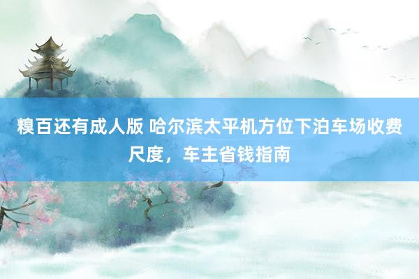 糗百还有成人版 哈尔滨太平机方位下泊车场收费尺度，车主省钱指南