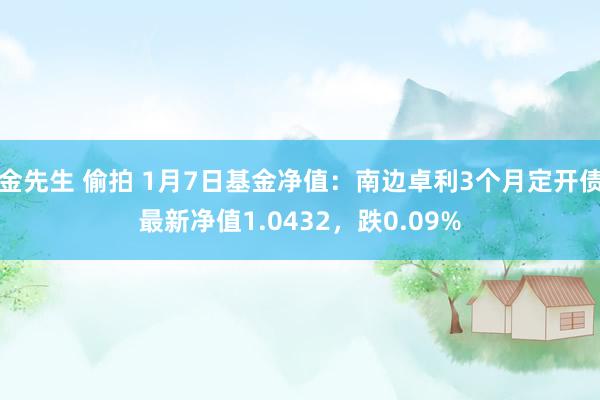 金先生 偷拍 1月7日基金净值：南边卓利3个月定开债最新净值1.0432，跌0.09%